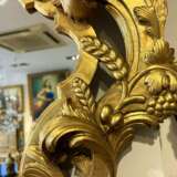 Gilded Wood Mirror With Putti Italy 19th Century Wood & gilded stucco Rococo 19th century - photo 12