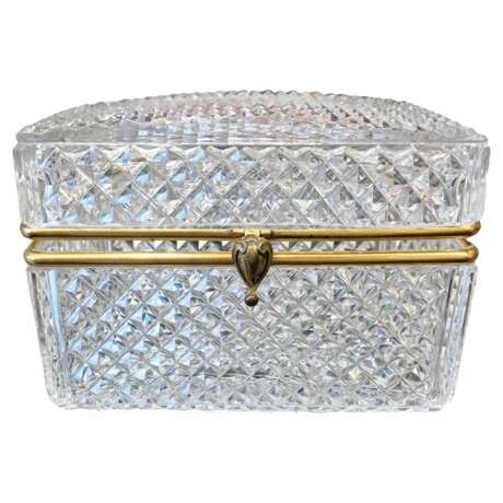 Large cut-crystal box with gilt-bronze mounting Charles X period circa 1830. Crystal Oriental Art 19th century - photo 7