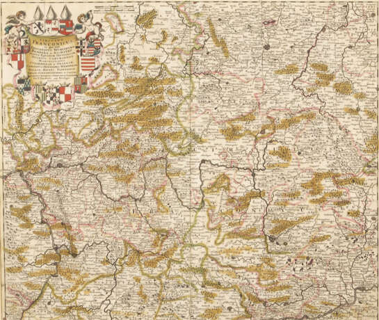Landkarte von Franken - T. Danckerts. - фото 1