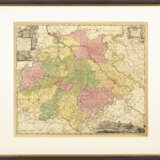 Landkarte von Sachsen mit Postwegen und - фото 2