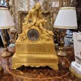 19th Century Charles X Clock with a Statue of a Romantic Young Nobleman. Bronce Other style 19th century - photo 8