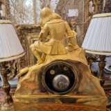 19th Century Charles X Clock with a Statue of a Romantic Young Nobleman. Bronce Other style 19th century - photo 12