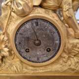 19th Century Charles X Clock with a Statue of a Romantic Young Nobleman. Bronce Other style 19th century - photo 14