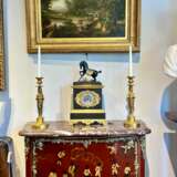 Empire Clock in representing a Horse and a Dog in Gilt Bronze 19th Century Bronze Empire 19th century - photo 7