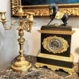 Empire Clock in representing a Horse and a Dog in Gilt Bronze 19th Century Bronze Empire 19th century - photo 19