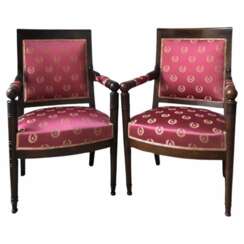 Pair of 19th Century Armchairs from the Empire Period
