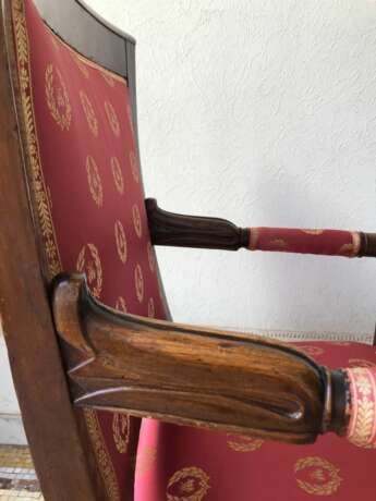 Pair of 19th Century Armchairs from the Empire Period Wood Empire 19th century - photo 2