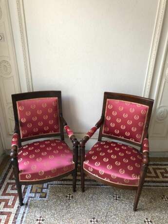 Pair of 19th Century Armchairs from the Empire Period Wood Empire 19th century - photo 9