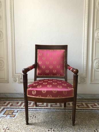 Pair of 19th Century Armchairs from the Empire Period Wood Empire 19th century - photo 11