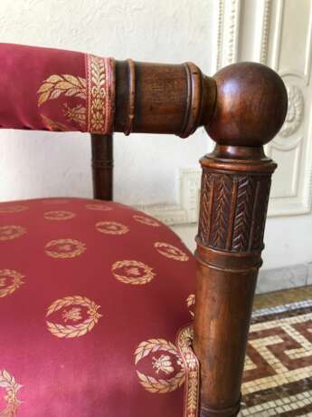 Pair of 19th Century Armchairs from the Empire Period Wood Empire 19th century - photo 12