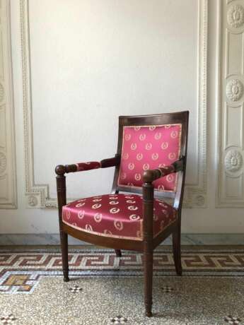Pair of 19th Century Armchairs from the Empire Period Wood Empire 19th century - photo 14
