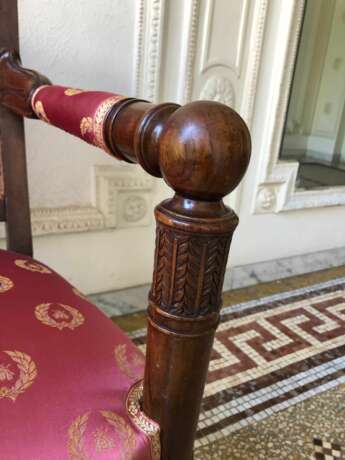 Pair of 19th Century Armchairs from the Empire Period Wood Empire 19th century - photo 15