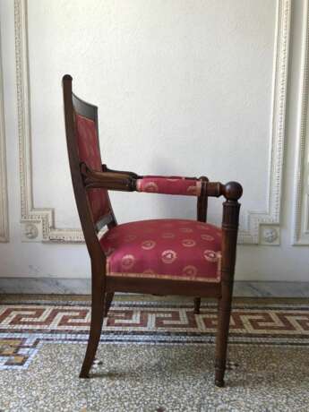 Pair of 19th Century Armchairs from the Empire Period Wood Empire 19th century - photo 16