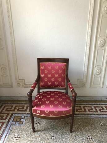 Pair of 19th Century Armchairs from the Empire Period Wood Empire 19th century - photo 20