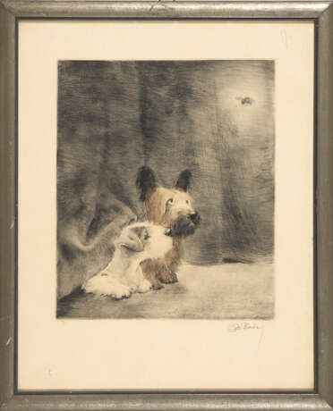 MEYER-EBERHARDT, Kurt: 2 Terrier unter - Foto 2