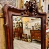 Art Nouveau Mirror in Solid Mahogany in the Style of Eugene Vallin Wood Art Nouveau 20th century - photo 4