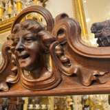 Art Nouveau Mirror in Solid Mahogany in the Style of Eugene Vallin Wood Art Nouveau 20th century - photo 5