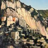 Oil-Painting by Jean Thomas (1923- 2019): `the Viaduct of Caramel` 20th century - Foto 2