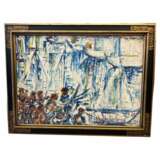Abstract Oil Painting by Nicolai Michoutouchkine (1929-2010) Mid-20th century - photo 1