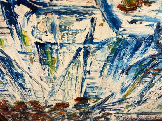 Abstract Oil Painting by Nicolai Michoutouchkine (1929-2010) Mid-20th century - photo 4