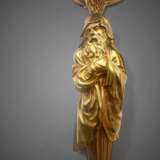 19th Century Pair of Candlesticks in Gilt Bronze Bronze Napoleon III 19th century - photo 6