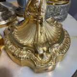 19th Century Gilt Bronze Candleholders in the style of Ernest Meissonier Bronze Rococo 19th century - photo 3