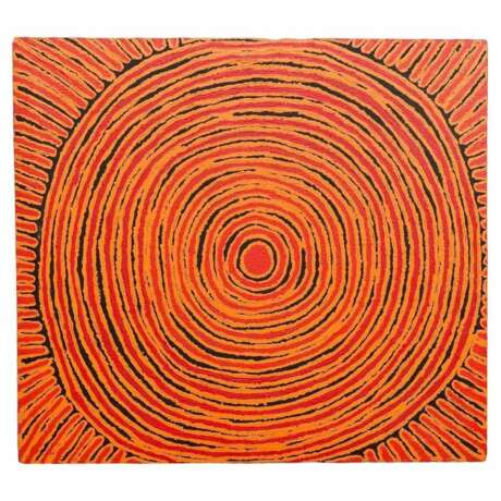 Aboriginal Painting `Ngutjul` by Pantjiya Nungurrayi (1936-) 21th century - Foto 1
