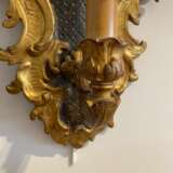18th Century Pair of Louis XV Rococo Style Italian Sconces in Gilded Wood Lacquered wood 18th century - photo 9