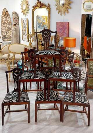 19th Century Set of 6 Chairs from the Krieger House Paris Naturholz Louis-Philippe Carl X 19th century - Foto 2