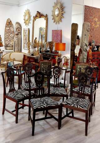 19th Century Set of 6 Chairs from the Krieger House Paris Naturholz Louis-Philippe Carl X 19th century - Foto 4