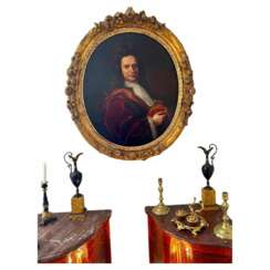 17th Century Oil on Canvas Portrait Painting of a French Nobleman