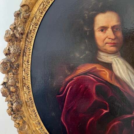 17th Century Oil on Canvas Portrait Painting of a French Nobleman 17th century - photo 4