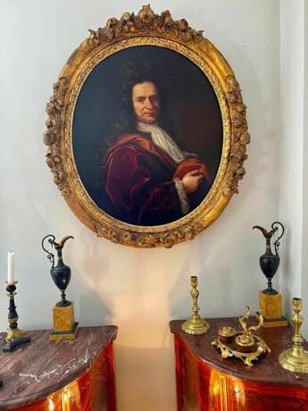 17th Century Oil on Canvas Portrait Painting of a French Nobleman 17th century - photo 5