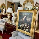 Early 17th Century Tuscan School Oil Painting on Canvas `Virgin and Child` Baroque Early 17th century - photo 8