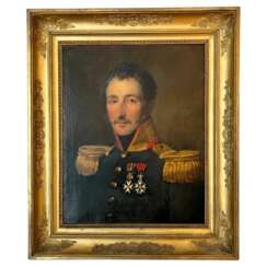Portrait Of General Goethals Attributed to Gustaaf Wappers (1803-1874)