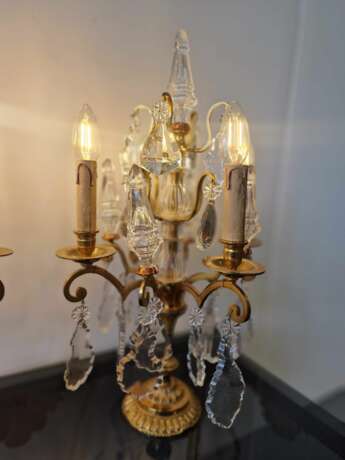 Luxurious pair of table lamps Хрусталь Victorian Style Late 19th century г. - фото 7