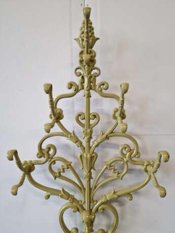 Antique cast iron coat rack. Cast iron Eclecticism Early 20th century - photo 4