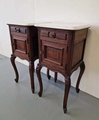 Pair of bedside tables Oak Rococo Early 20th century - photo 4