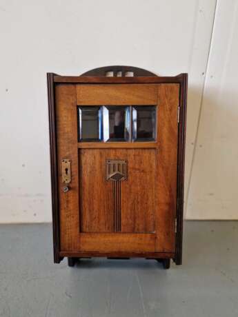 Art deco style wall cabinet Mahogany Early 20th century - photo 1