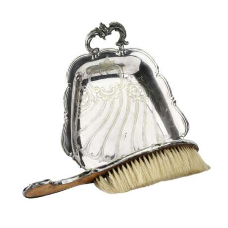 Set en metal argente pour nettoyer les miettes de la table Métal Baroque At the turn of 19th -20th century - photo 2