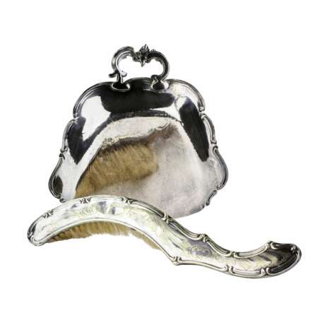 Set en metal argente pour nettoyer les miettes de la table Métal Baroque At the turn of 19th -20th century - photo 4