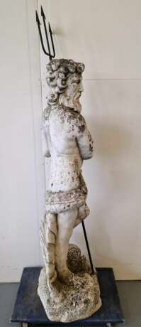 Garden statue Neptune Stoneware realism Early 20th century - photo 2
