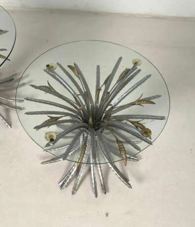 Пара журнальных столиков Coco Chanel Wheat Sheaf Table. 1960-х годов. Metal glass 20th century г. - фото 2