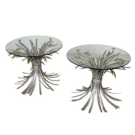 Пара журнальных столиков Coco Chanel Wheat Sheaf Table. 1960-х годов. Metal glass 20th century г. - фото 6