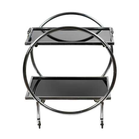 Table de service originale dans le style Bauhaus. annees 1920 Metal glass 20th century - Foto 2