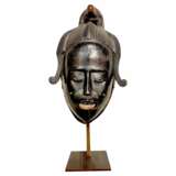 Ndoma Baule Portrait Mask Ivory Coast Wood lacquered patina Circa 1930 Lacquered wood 20th century - photo 1