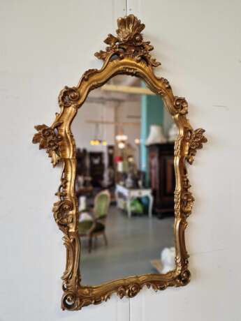 Console with mirror Bois laqué Neo-baroque Early 20th century - photo 3