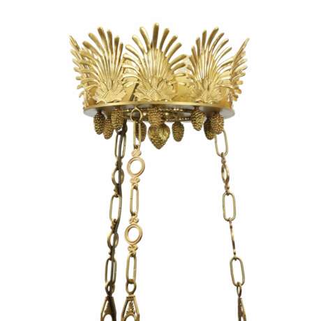 Impressive chandelier in Empire style. Russia. 19th century. Gilded bronze Empire 19th century - photo 5