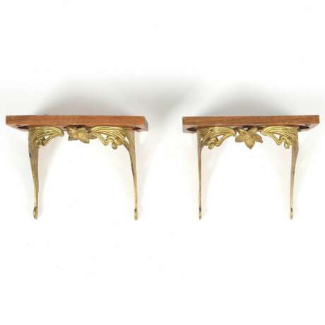 Paired Shelves Wood Jugendstil Early 20th century - photo 2