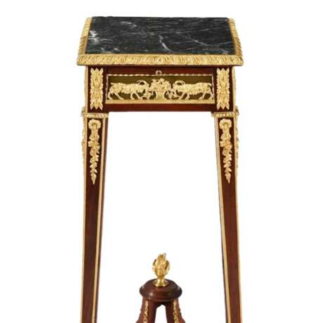 French console in mahogany and gilded bronze. IN THE STYLE OF FRANCOIS LINKE. Bronze marble wood Eclecticism At the turn of 19th -20th century - photo 2